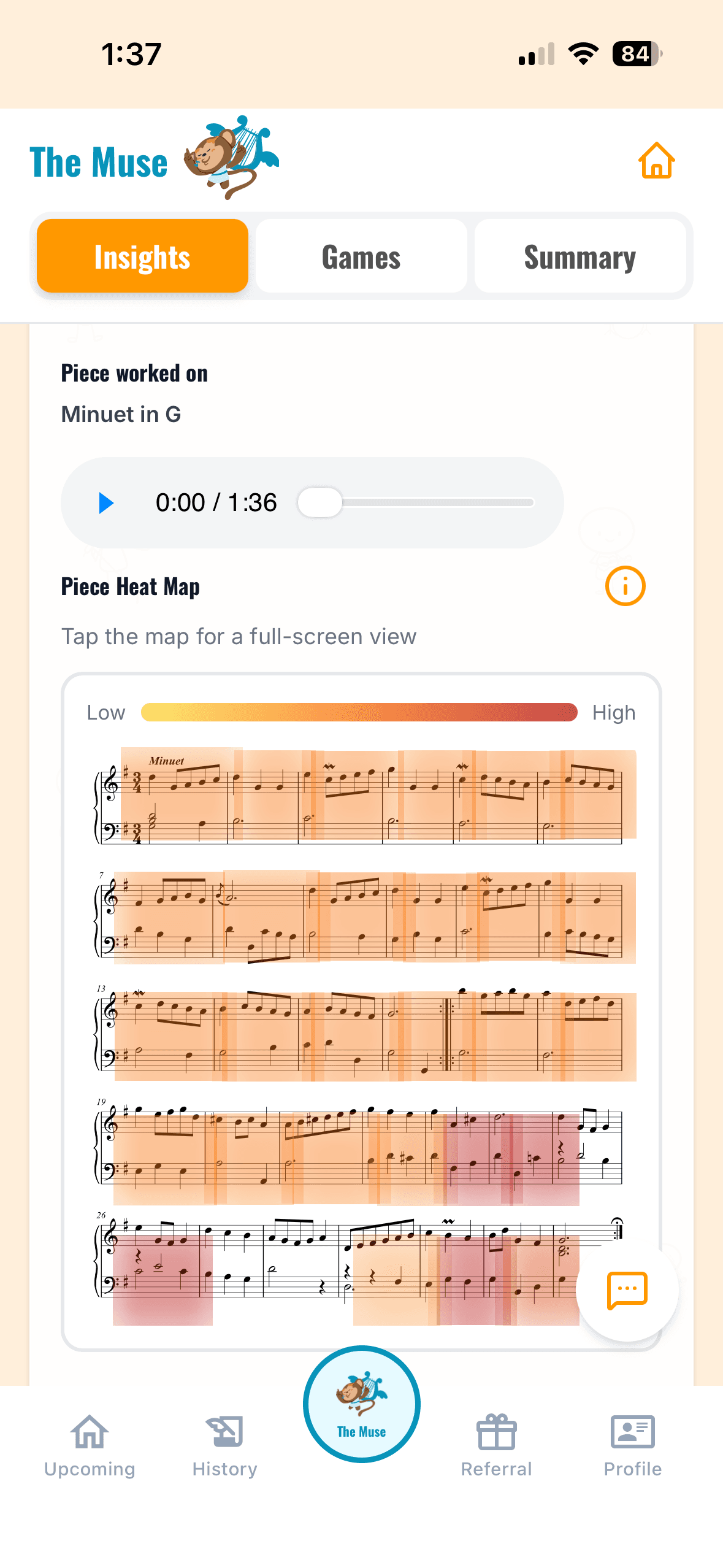 The Muse app on mobile devices